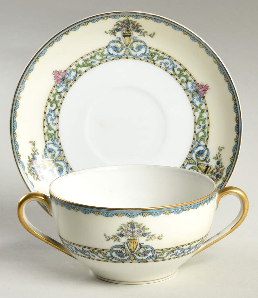 Darby Flat Bouillon Cup & Saucer by Noritake-1