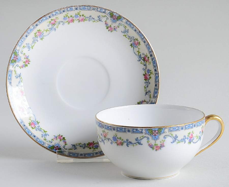 Dardanelle Flat Cup & Saucer Set by Noritake-1
