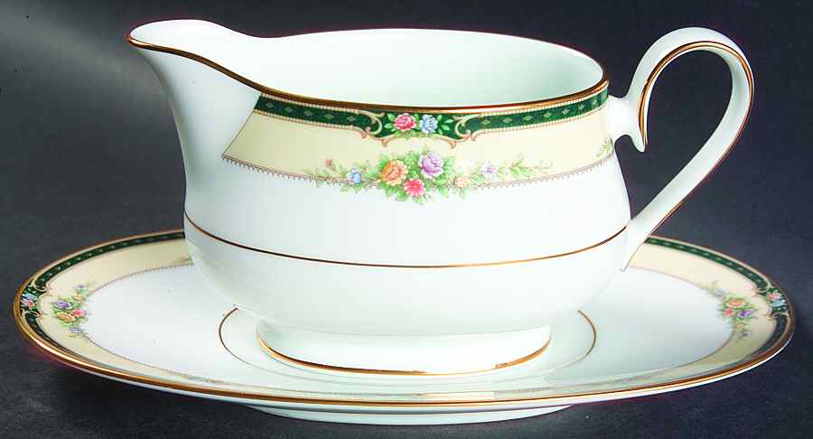 Darnell Gravy Boat & Underplate (Relish/Butter) by Noritake-1