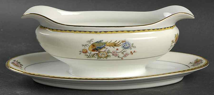 Datonia Gravy Boat with Attached Underplate by Noritake-1