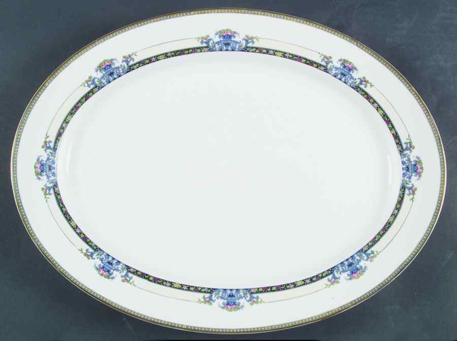 Daventry 16" Oval Serving Platter by Noritake-1