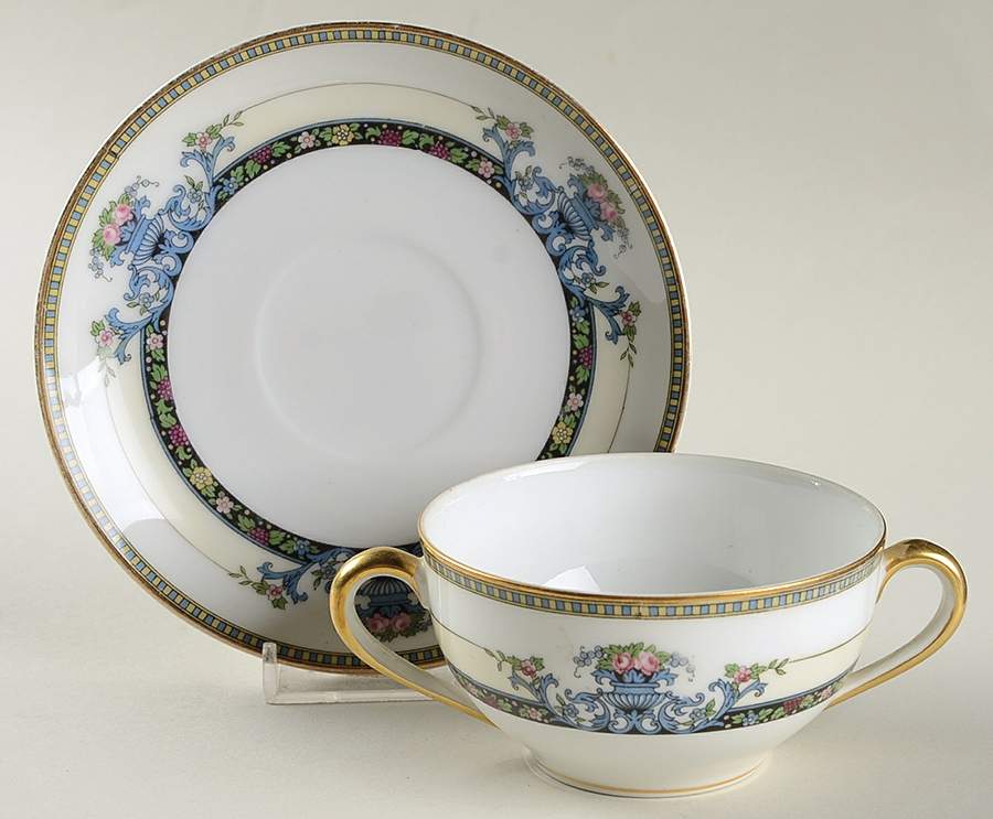 Daventry Flat Bouillon Cup & Saucer by Noritake-1