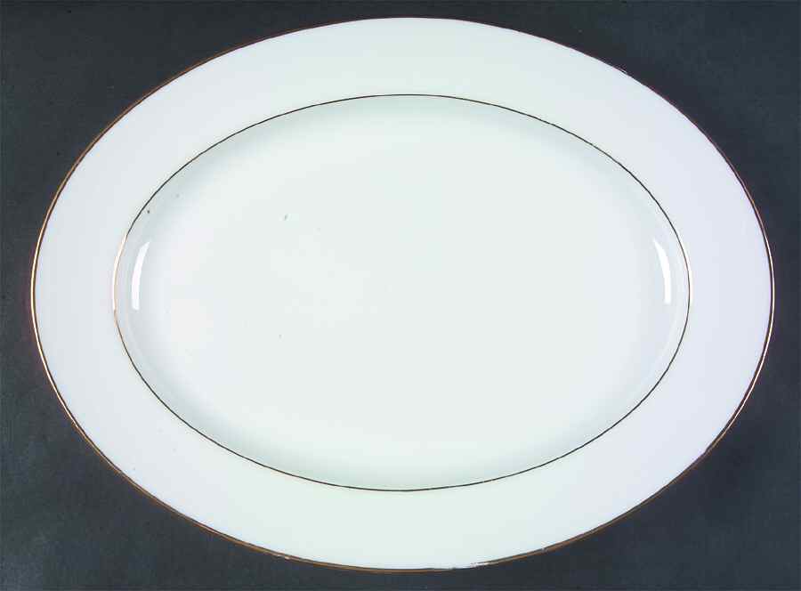 Dawn 13" Oval Serving Platter by Noritake-1