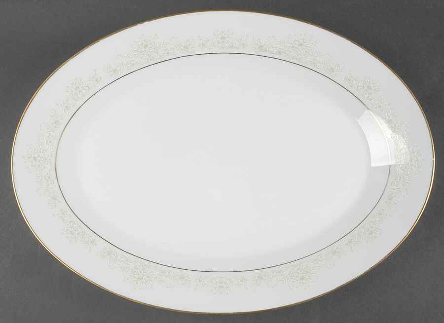 Dearest 16" Oval Serving Platter by Noritake-1
