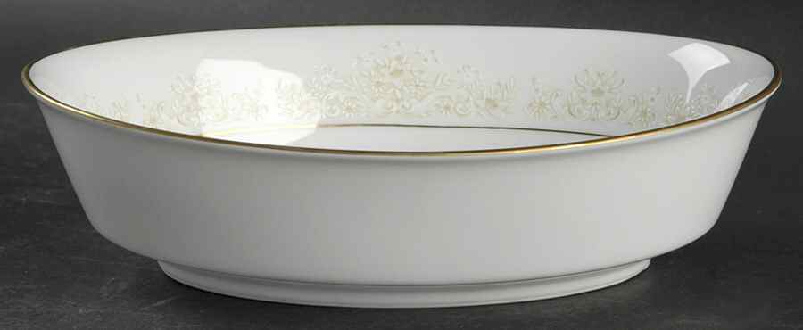 Dearest 9" Oval Vegetable Bowl by Noritake-1