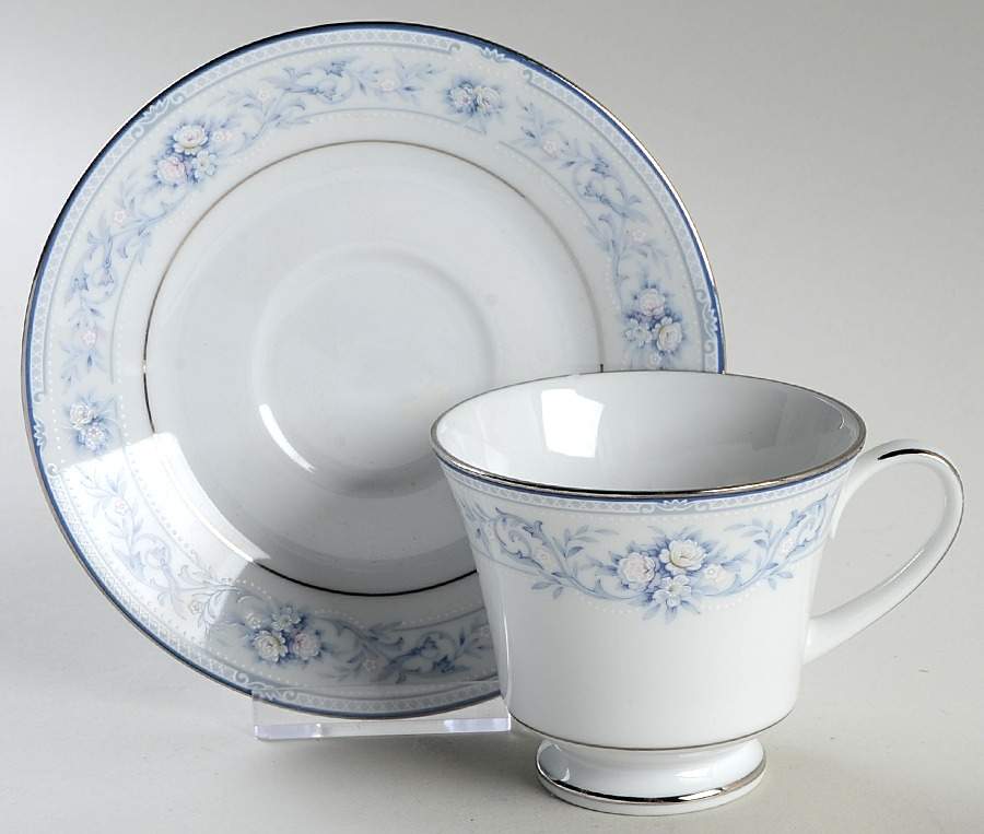 Dearborn Footed Cup & Saucer Set by Noritake-1