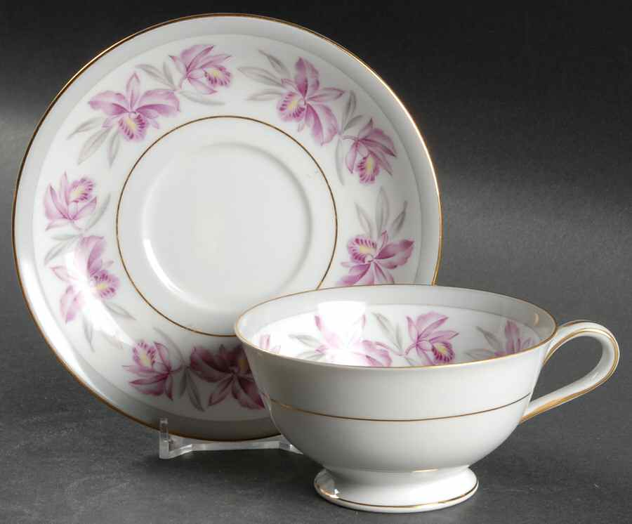 Deauville Footed Cup & Saucer Set by Noritake-1