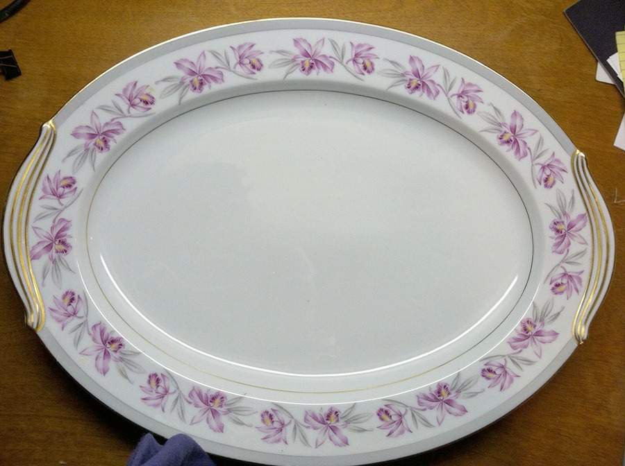 Deauville 16" Oval Serving Platter by Noritake-1