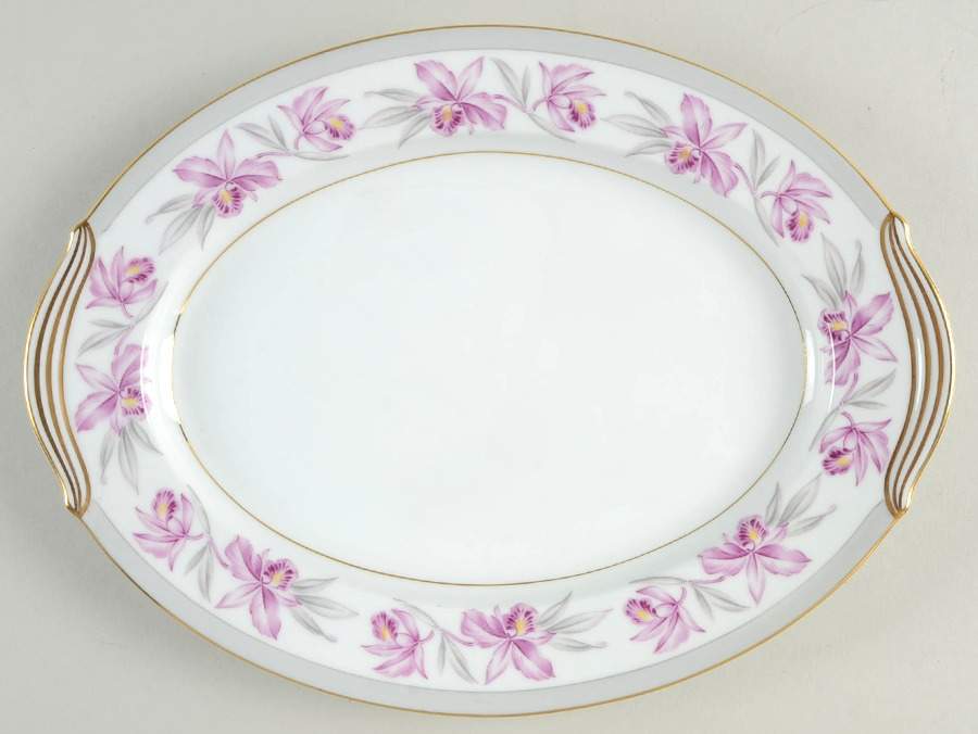 Deauville 11" Oval Serving Platter by Noritake-1