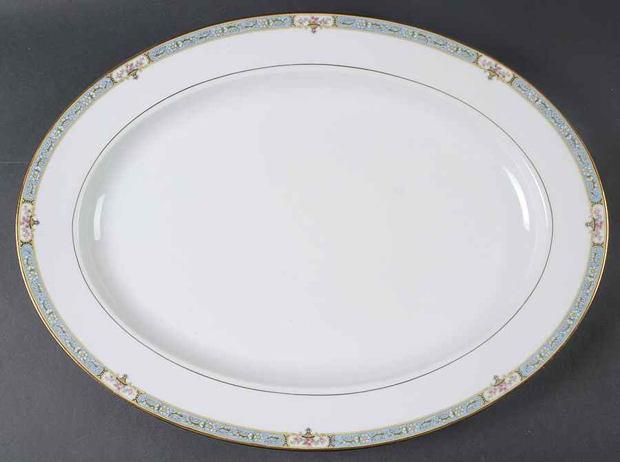 Deauville 16" Oval Serving Platter by Noritake-1