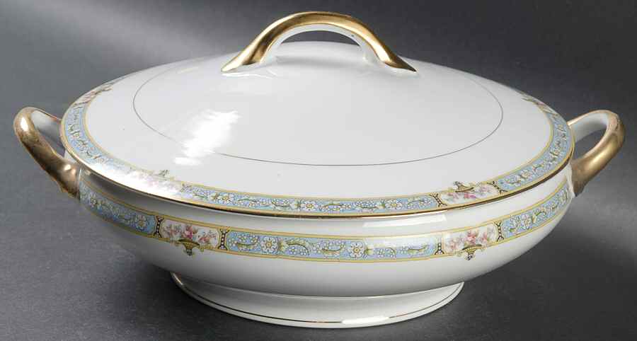 Deauville Round Covered Vegetable by Noritake-1