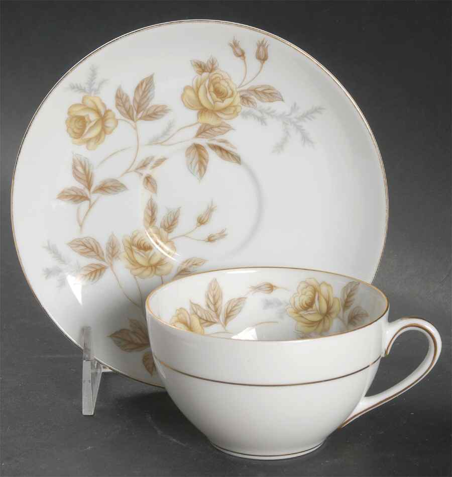 Debonair Flat Cup & Saucer Set by Noritake-1