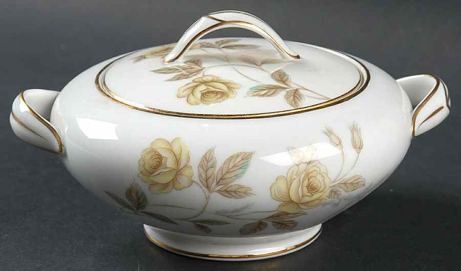 Debonair Sugar Bowl & Lid by Noritake-1