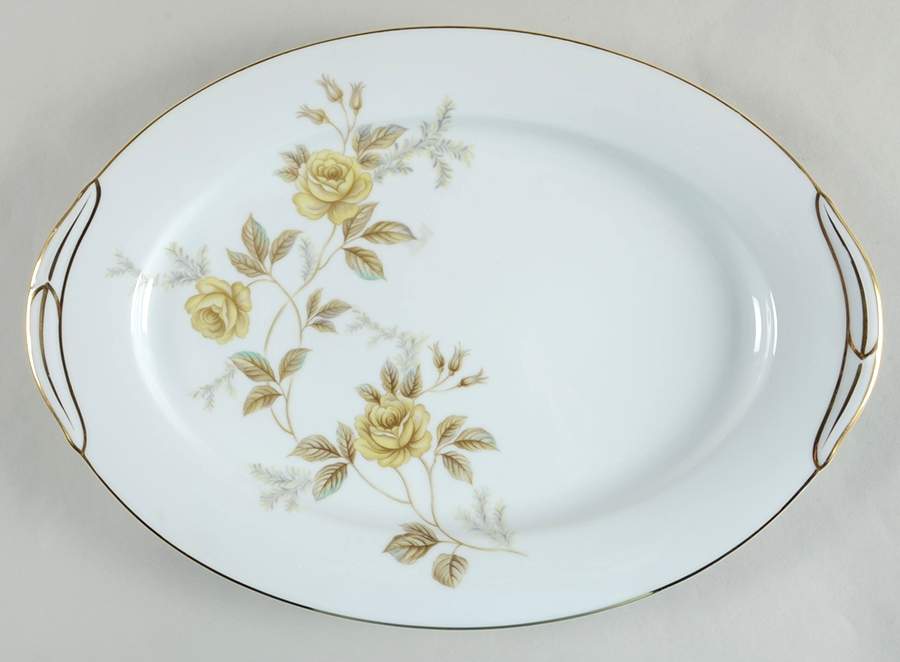 Debonair 16" Oval Serving Platter by Noritake-1