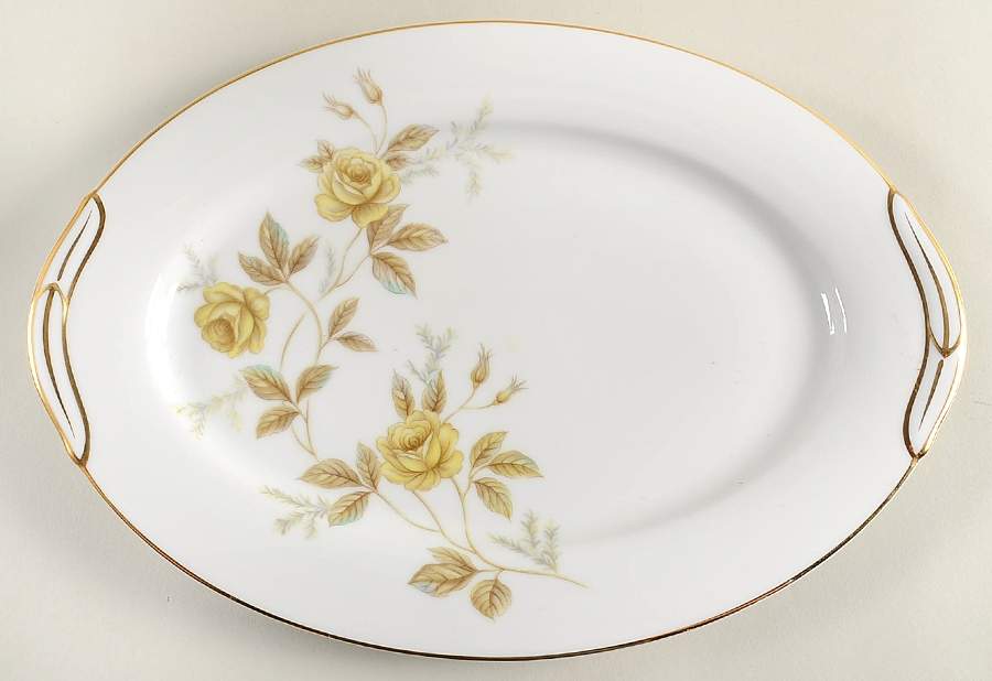 Debonair 12" Oval Serving Platter by Noritake-1