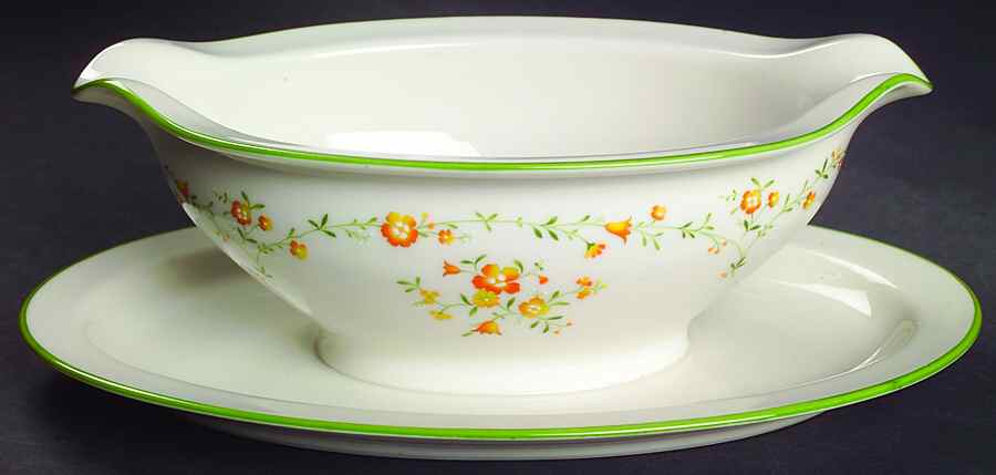 Debut Gravy Boat with Attached Underplate by Noritake-1