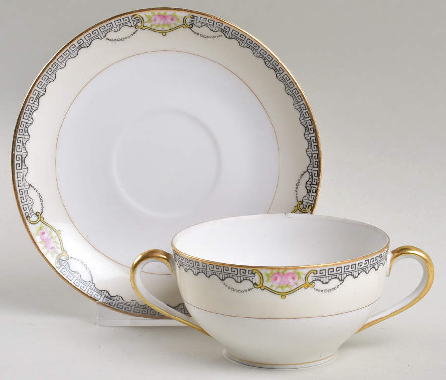 Deerlodge Flat Bouillon Cup & Saucer by Noritake-1