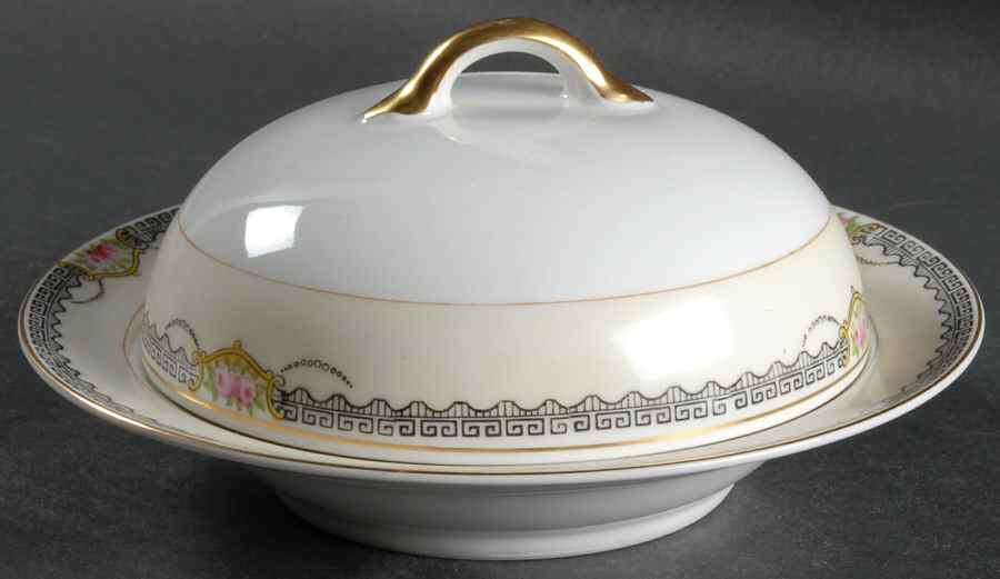 Deerlodge Round Covered Butter by Noritake-1