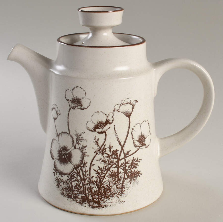 Desert Flowers Tea/Coffee Pot & Lid by Noritake-1