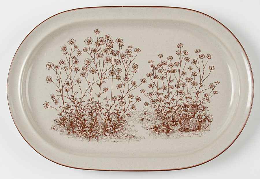 Desert Flowers 14" Oval Serving Platter by Noritake-1