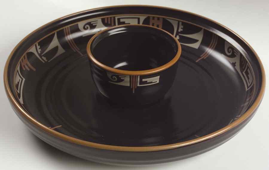 Desert Fire Chip&Dip (Dip Is Open Sugar/Dip/Individual Baker) by Noritake-1