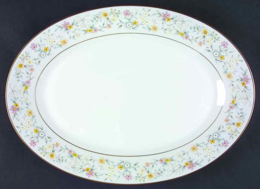 Delevan 14" Oval Serving Platter by Noritake-1
