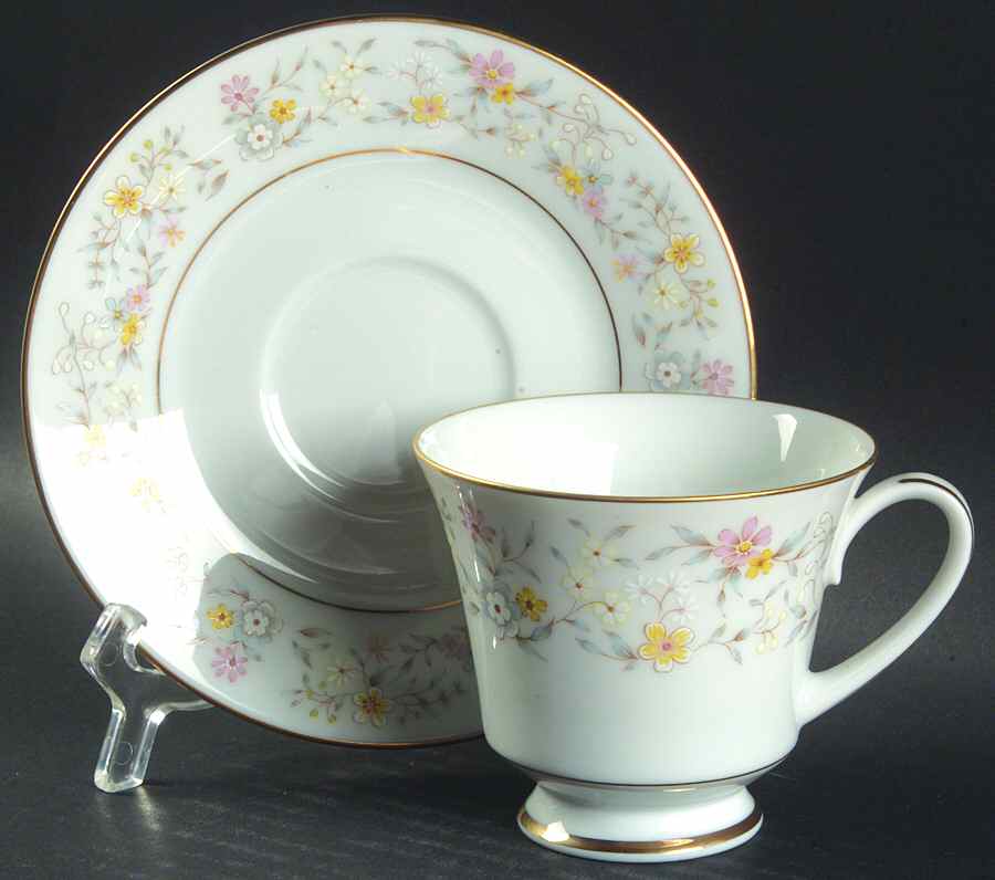 Delevan Footed Cup & Saucer Set by Noritake-1
