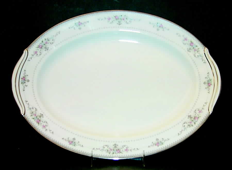 Delburne 13" Oval Serving Platter by Noritake-1