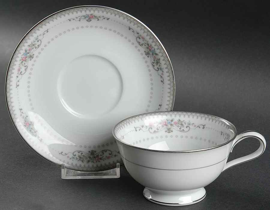 Delburne Footed Cup & Saucer Set by Noritake-1