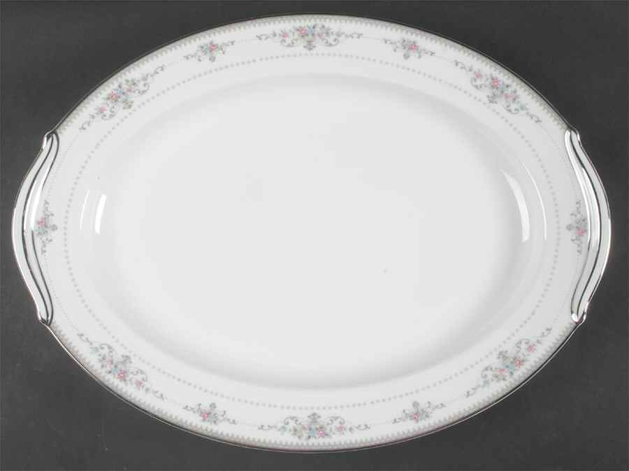 Delburne 16" Oval Serving Platter by Noritake-1