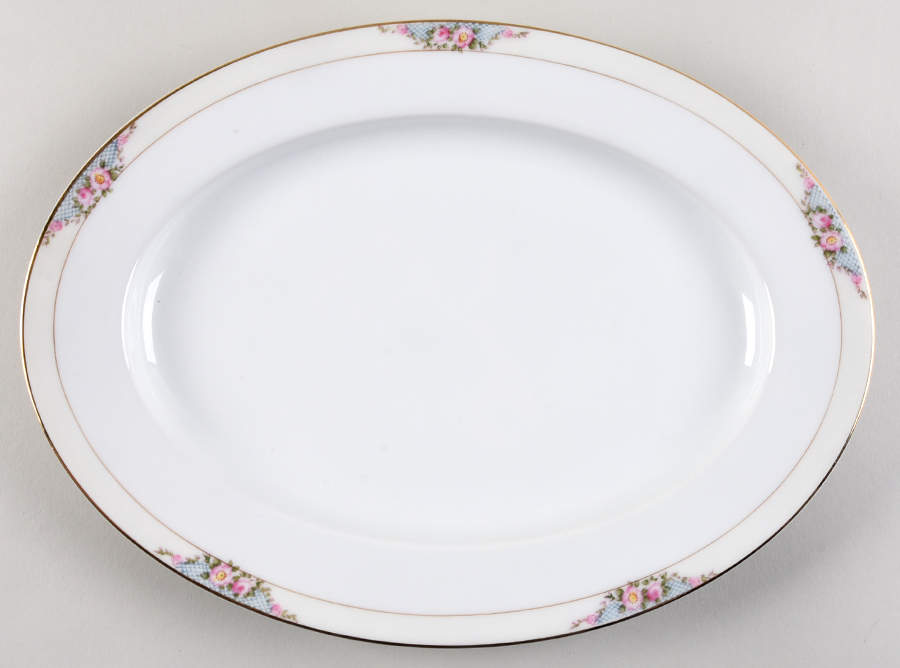 Delmar 11" Oval Serving Platter by Noritake-1