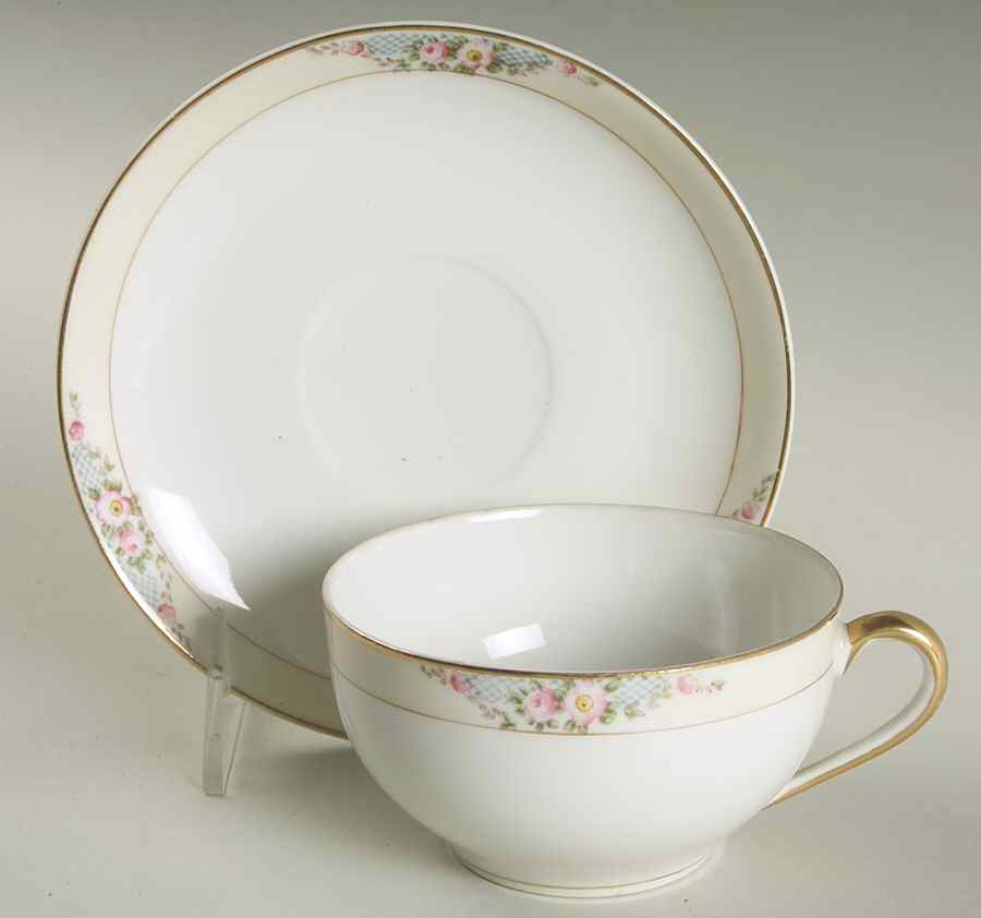 Delmar Flat Cup & Saucer Set by Noritake-1