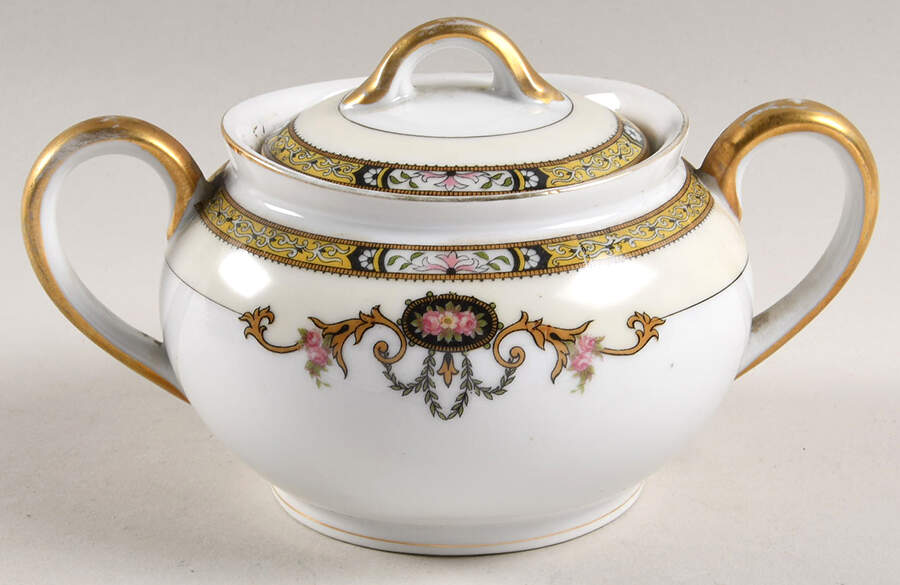 Delmonte Sugar Bowl & Lid by Noritake-1