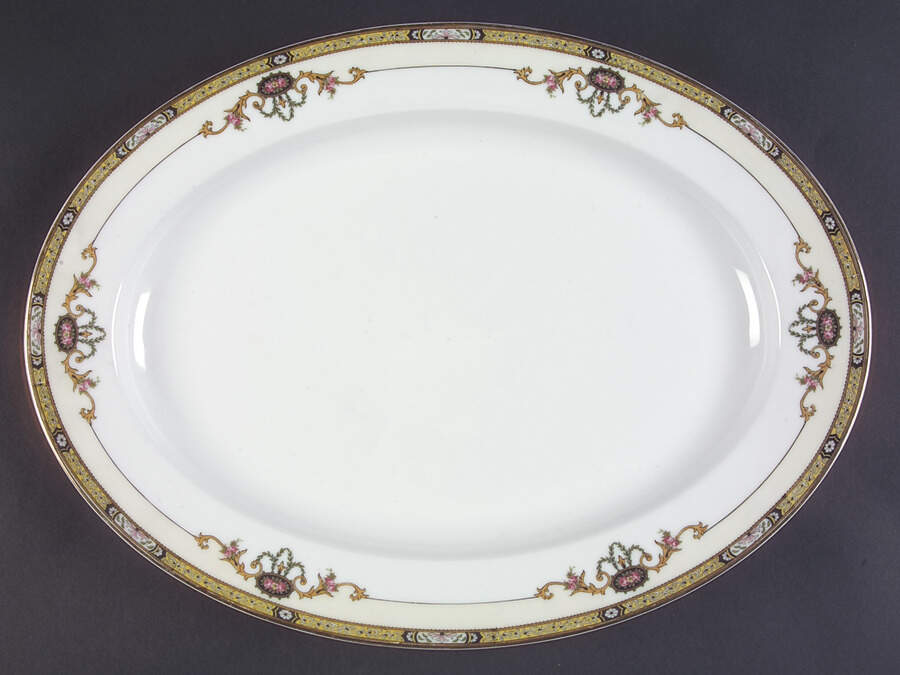 Delmonte 16" Oval Serving Platter by Noritake-1