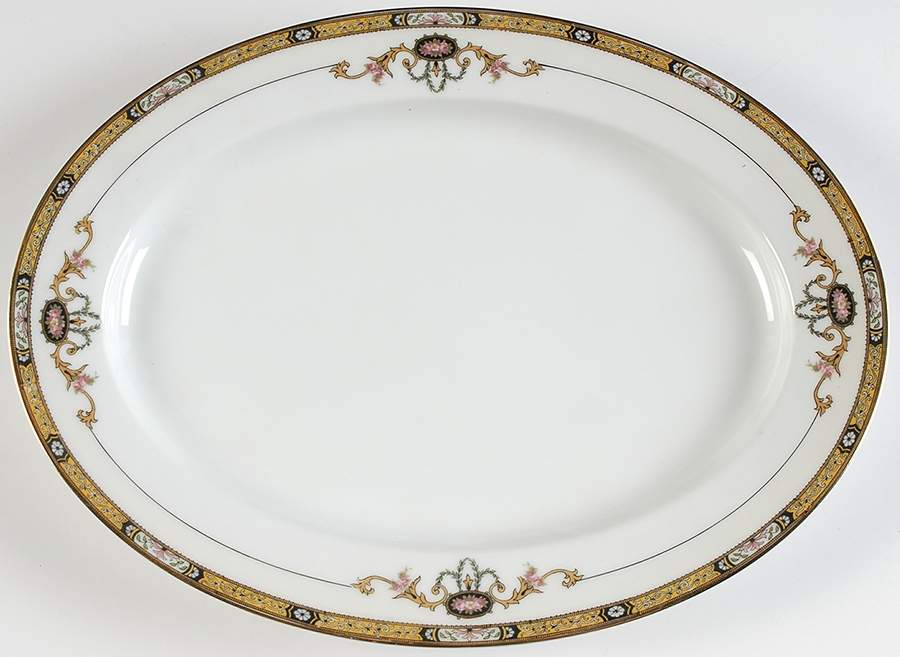 Delmonte 13" Oval Serving Platter by Noritake-1