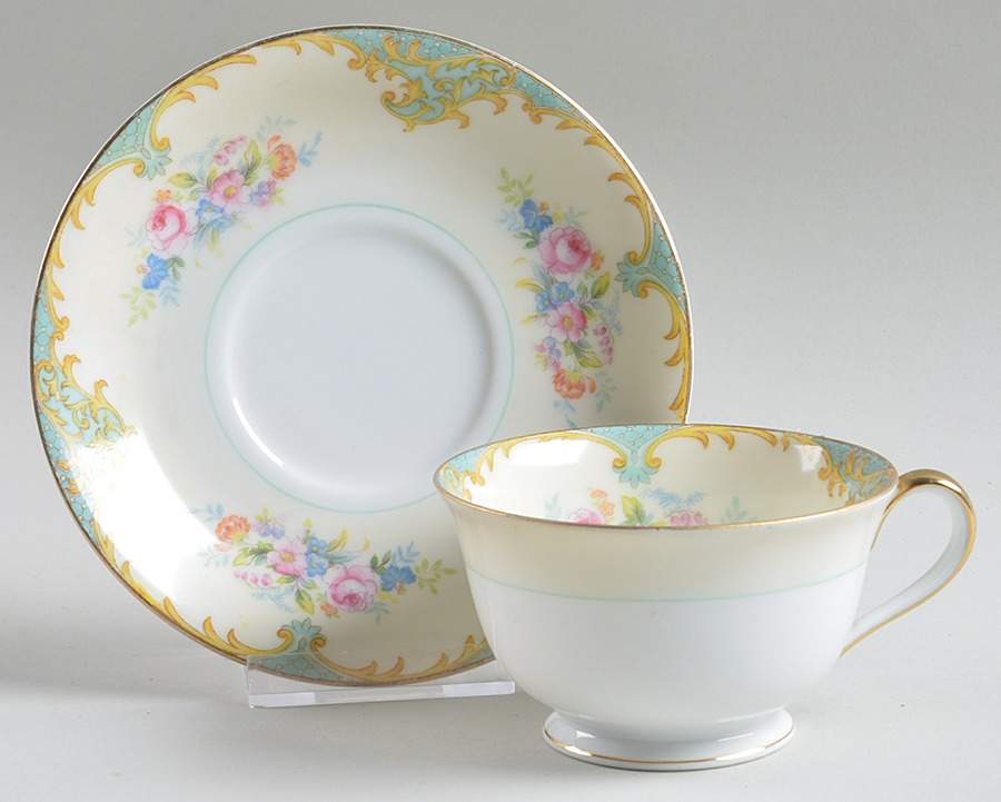 Delphina Footed Cup & Saucer Set by Noritake-1