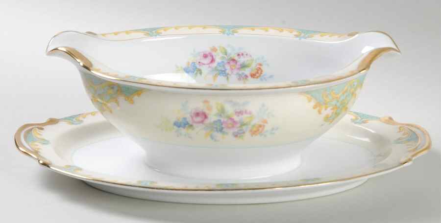 Delphina Gravy Boat with Attached Underplate by Noritake-1