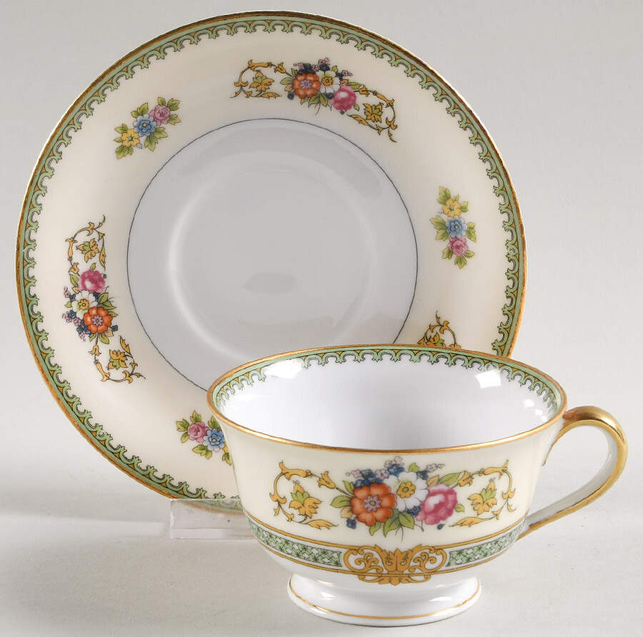 Delrosa Footed Cup & Saucer Set by Noritake-1