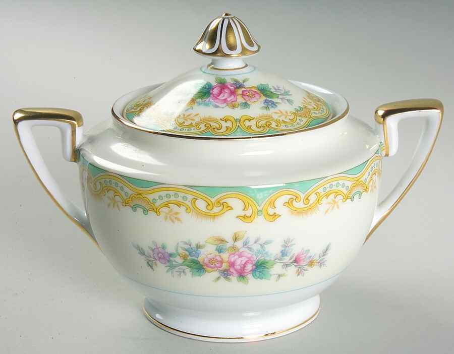 Delta Sugar Bowl & Lid by Noritake-1