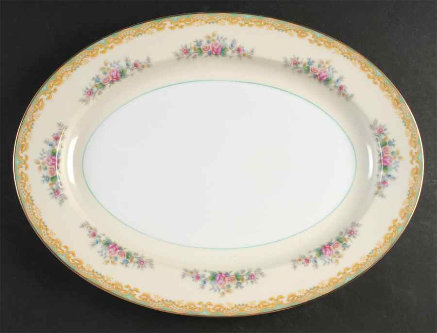 Delta 16" Oval Serving Platter by Noritake-1