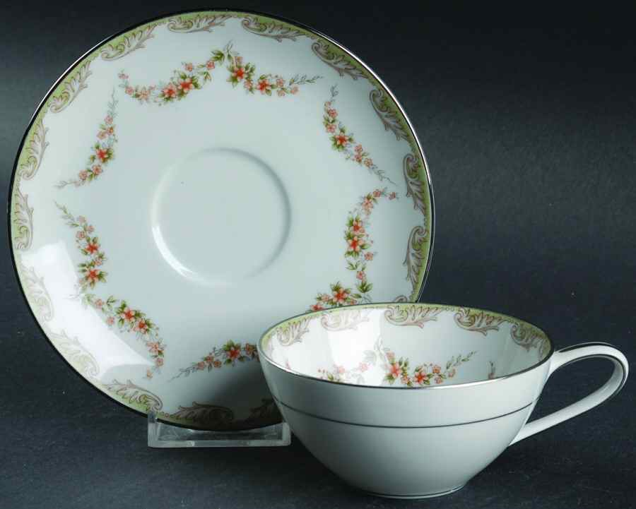 Denise Flat Cup & Saucer Set by Noritake-1