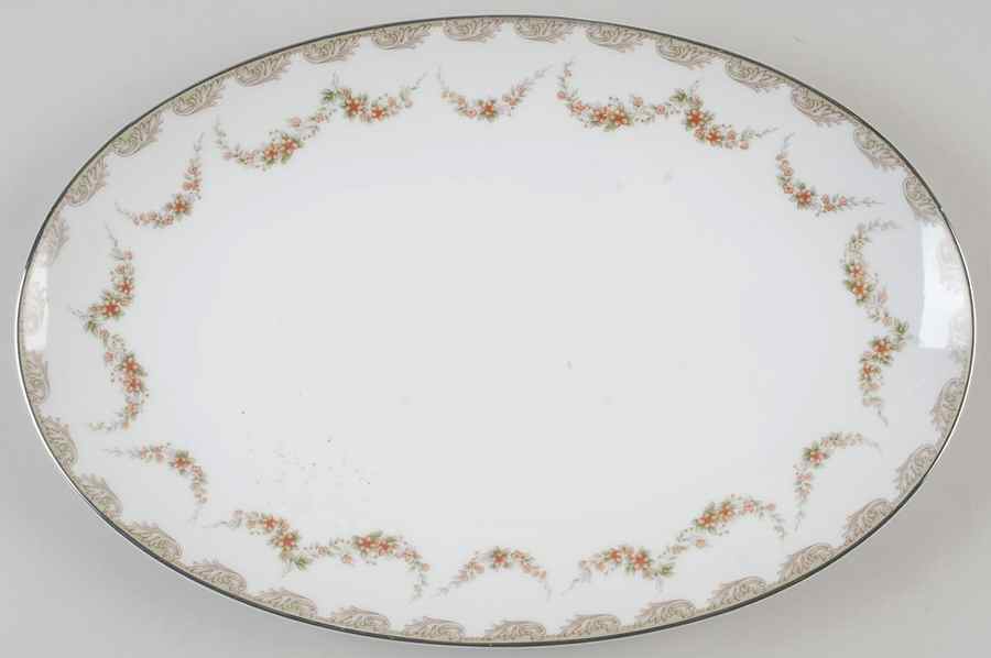 Denise 14" Oval Serving Platter by Noritake-1
