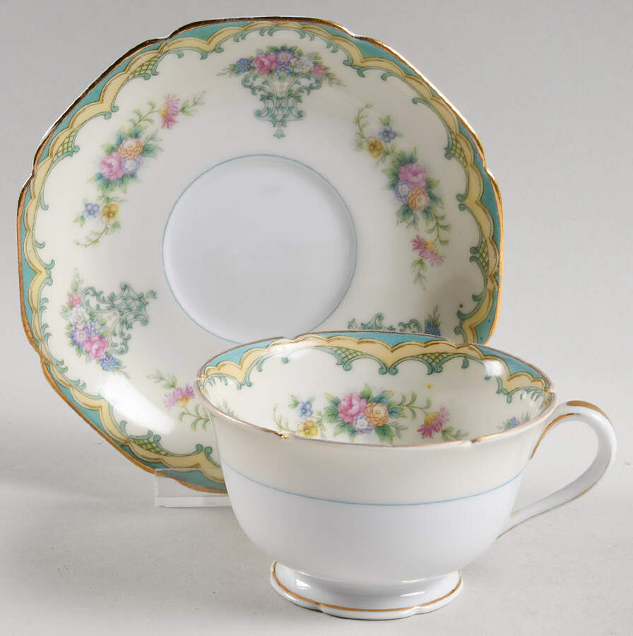 Derban Footed Cup & Saucer Set by Noritake-1