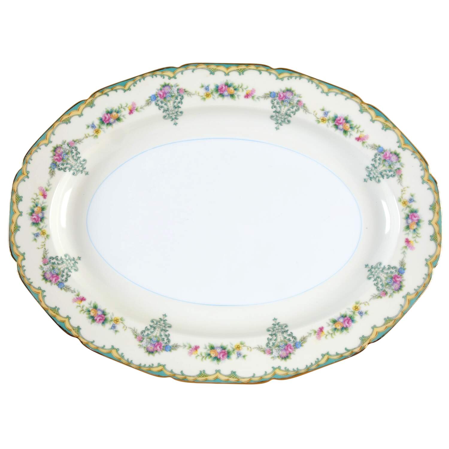 Derban 16" Oval Serving Platter by Noritake-1