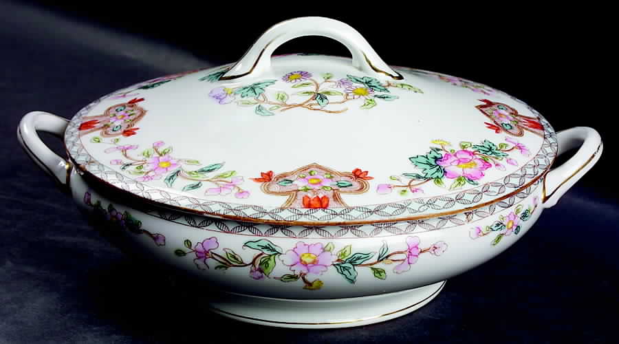 Derby Round Covered Vegetable by Noritake-1