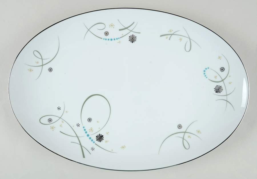 Desiree 16" Oval Serving Platter by Noritake-1