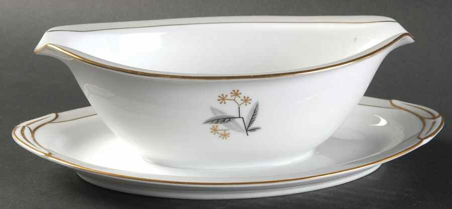 Devon (5532) Gravy Boat with Attached Underplate by Noritake-1