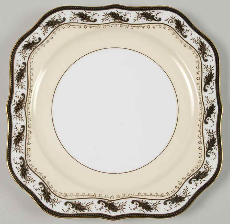 Devon Black (103041) Square Salad Plate by Noritake-1