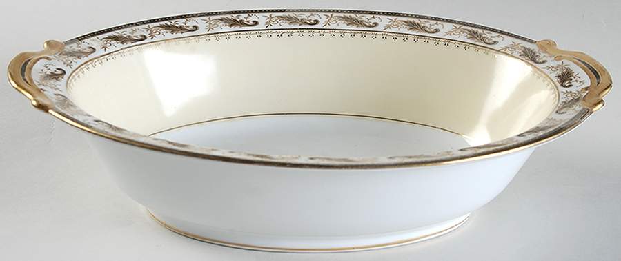 Devon Black (103041) 10" Oval Vegetable Bowl by Noritake-1