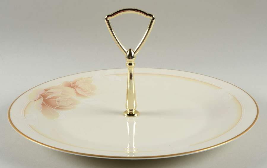 Devotion Round Serving Plate with Handle (DP) by Noritake-1